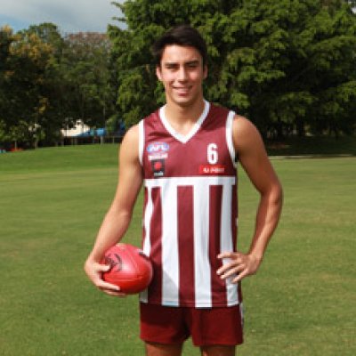 AFL champion, 2013 UQ Excellence Scholarship and UQ Sports Achievement Scholarship winner Lewis Radford.