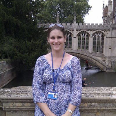 Emily Neagle in Cambridge where she attended the Cambridge Summer Veterinary School last year in June.