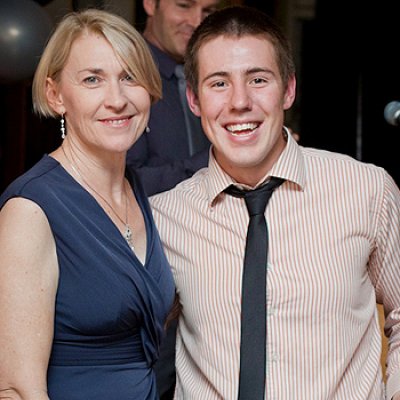 Gatton Campus Director Janelle Zahmel with Valedictorian of the Year Iain Turner