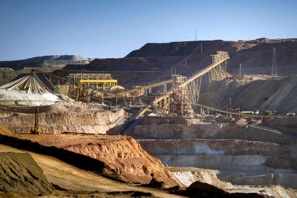 A copper mining facility in Chile. 