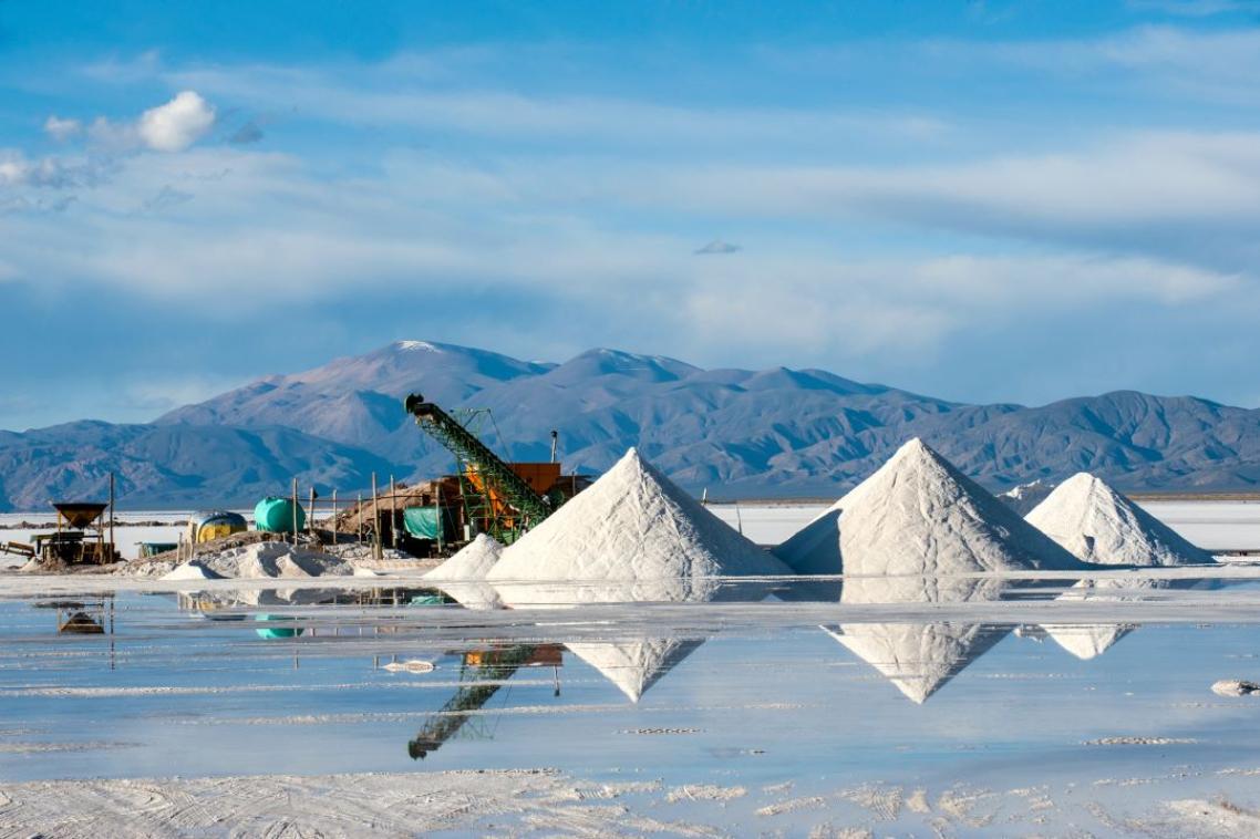 A lithium mining operation in Argentina.