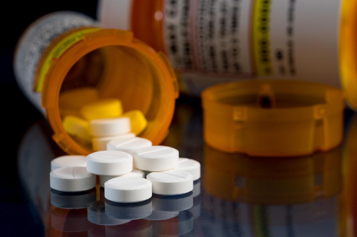 pills in a container