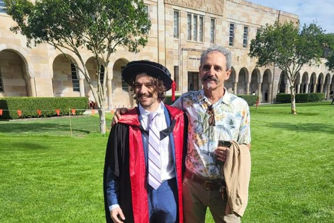 Dr Matt Kratzer and his dad George, who was his kidney donor.