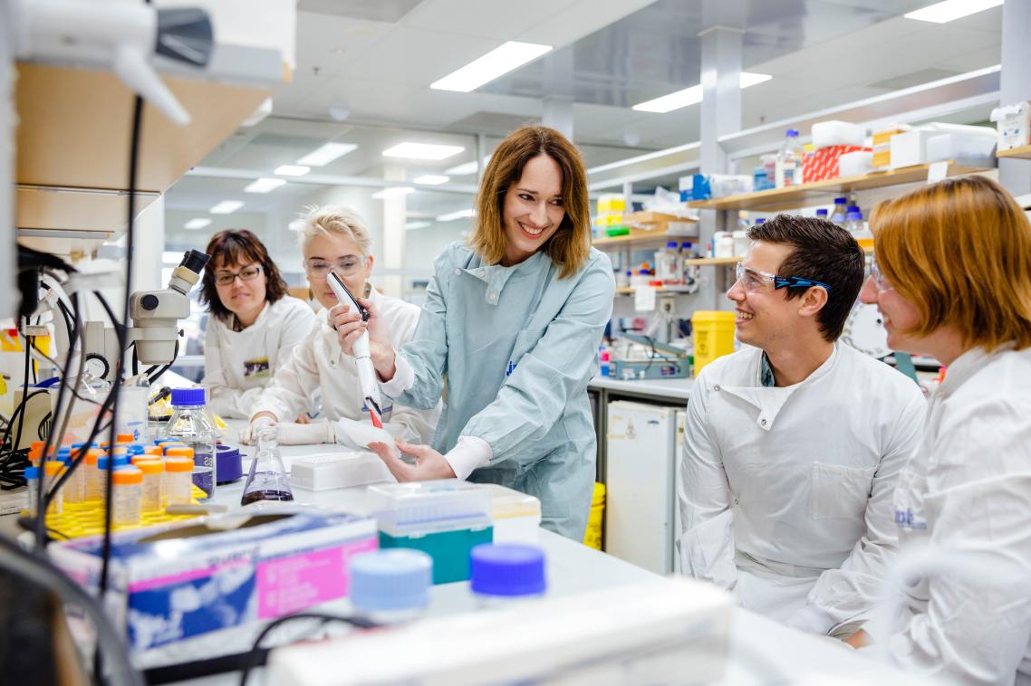 Dr Irina Vetter in her lab.