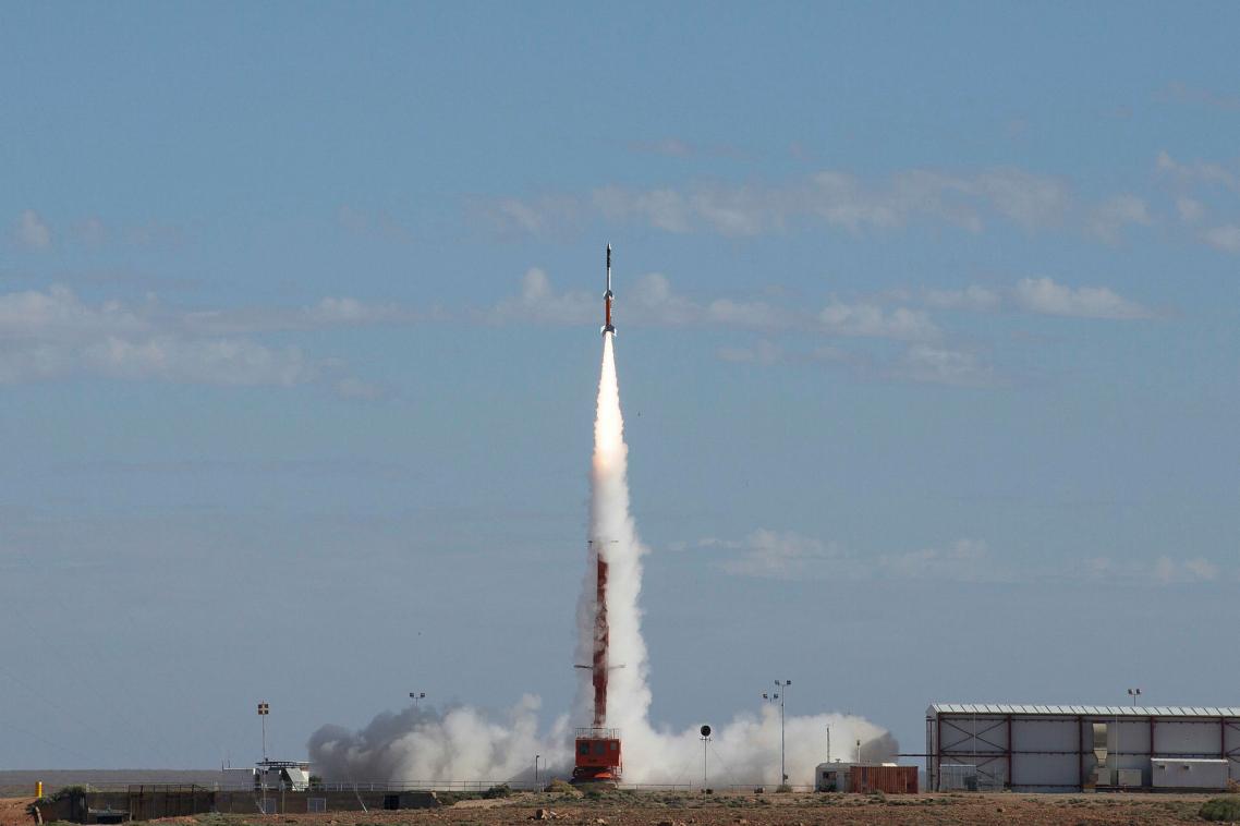 The experimental rocket, called HiFiRE 5B, hit targeted speeds of Mach 7.5 (9,200kmph).