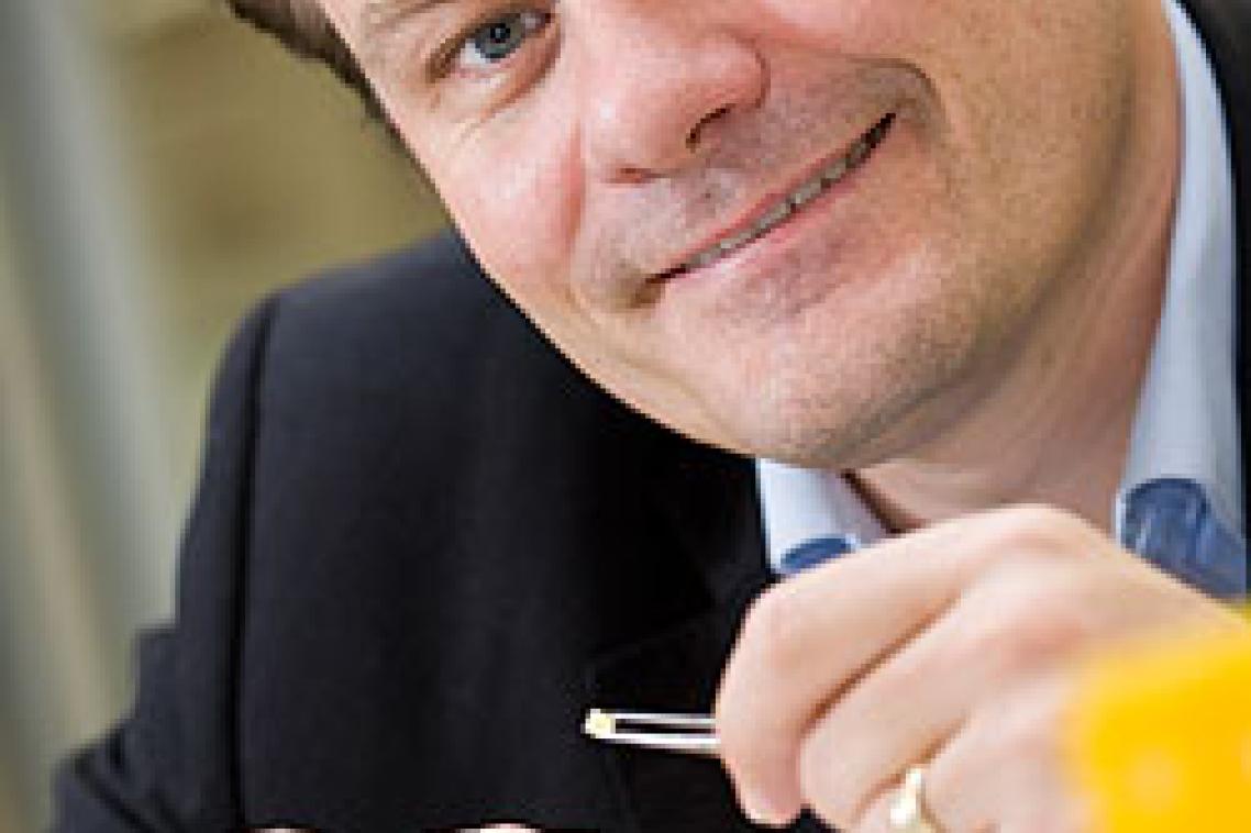 Professor Kendall with the Nanopatch