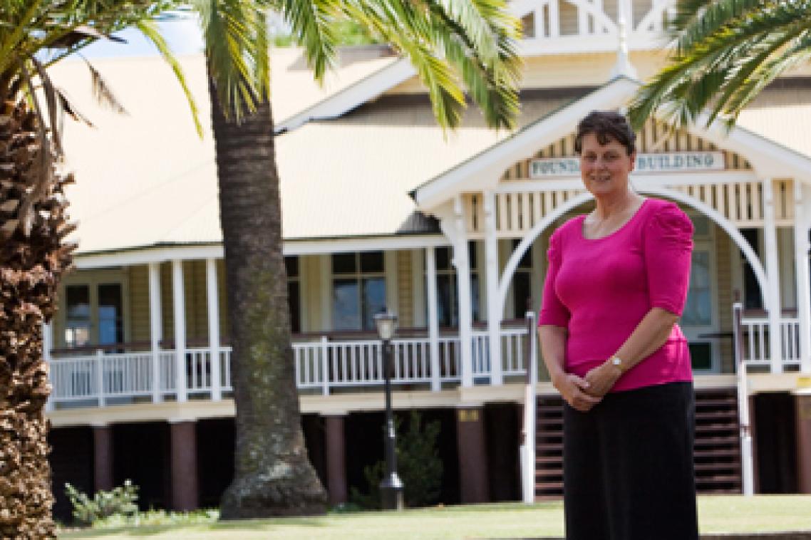 Roslyn Karrasch has come a long way from the 19-year-old who joined the QAC’s typing pool in 1976