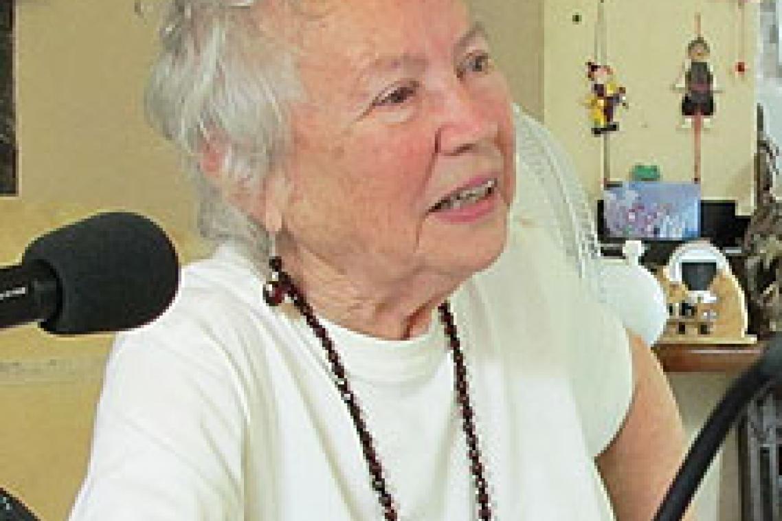 Merle Thornton being interviewed for the project in January