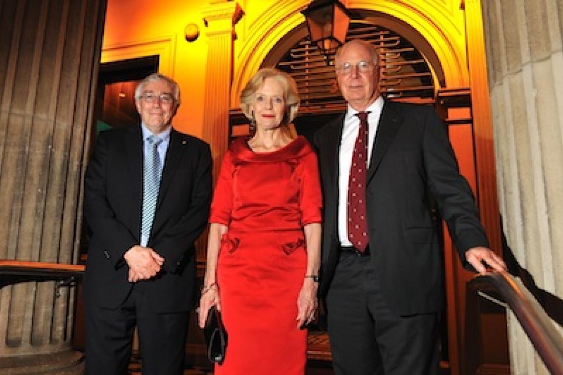 UQ Vice-Chancellor Professor Paul Greenfield, Governor General Dr Quentin Bryce and UQ Chancellor Mr John Story at the Customs House event
