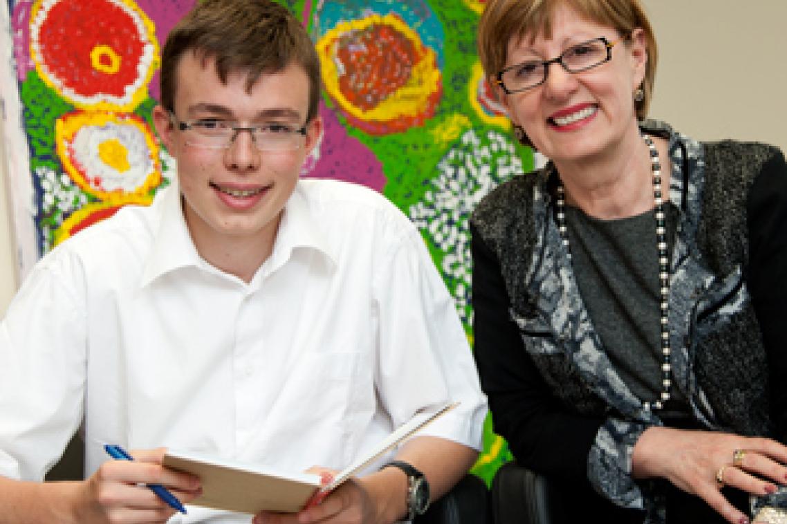 Severin Kaemmerer with Dr Anna Ciccarelli