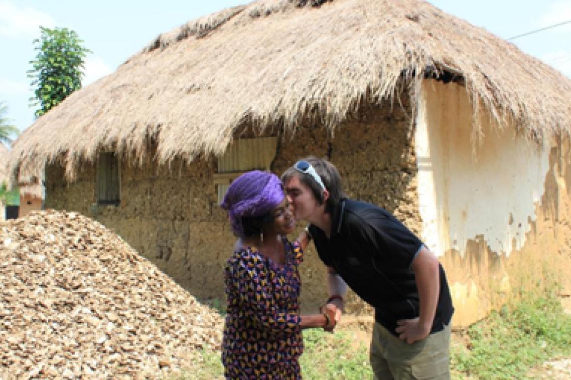Ben Endicott-Davies in West Africa meeting with Ghana’s Queen Mother