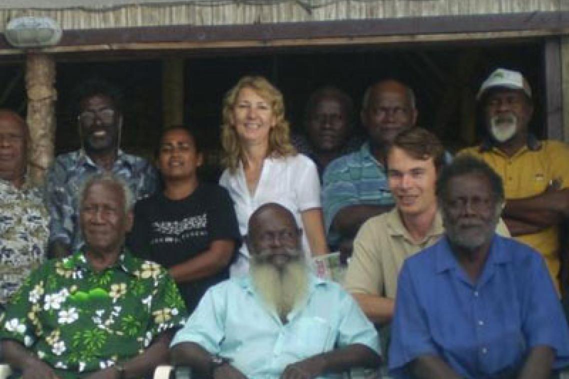 UQ Professor Jennifer Corrin in Solomon Islands.