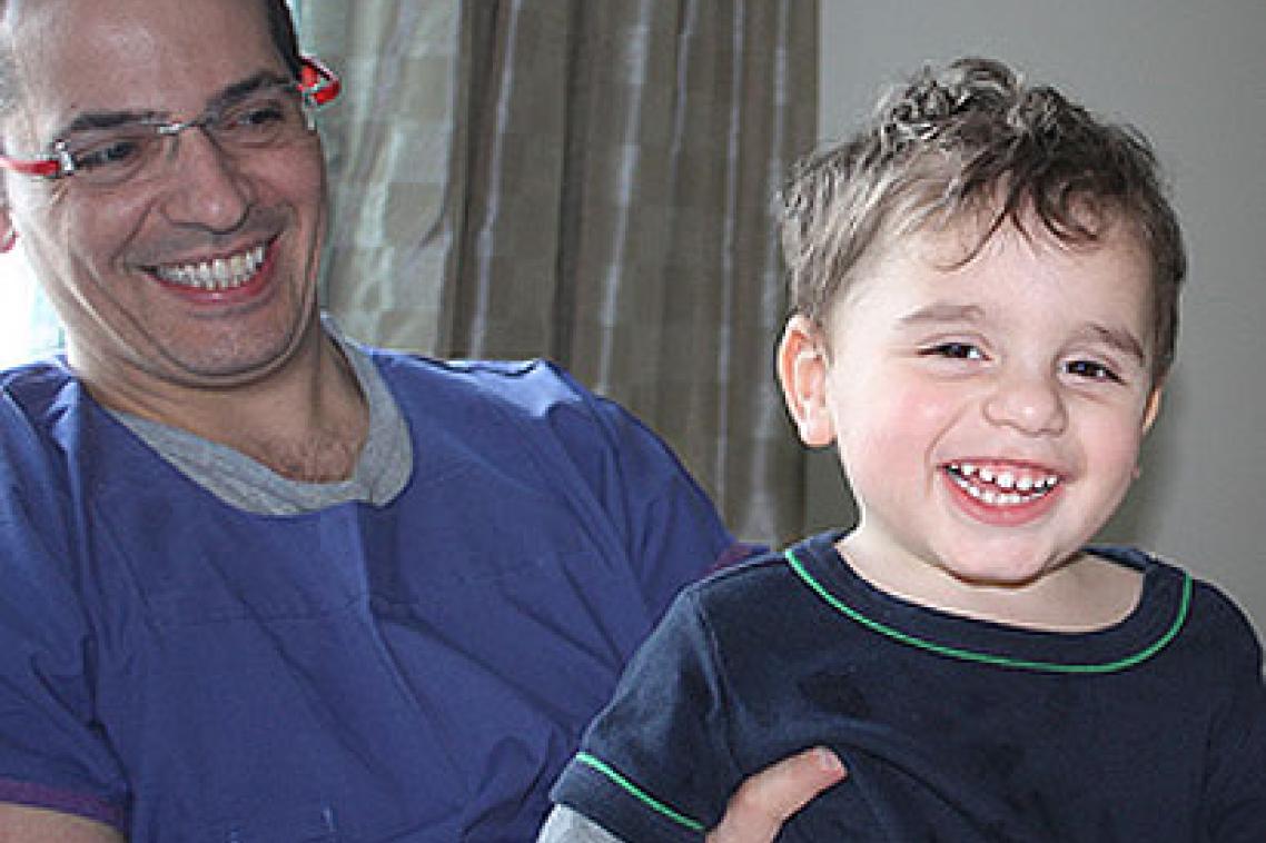 Massimo Damiani, 3, with his dad Stephen ... Massimo's genome has been analysed to help better understand leukodystrophy