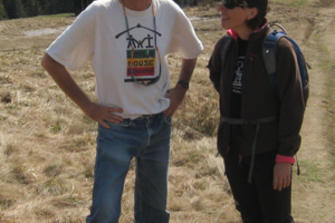 University of Queensland Associate Professor Greg Brown and Poland’s Jagiellonian University Dr Malgorzata Grodzinska-Jurczak visit a protected natural area in Poland.