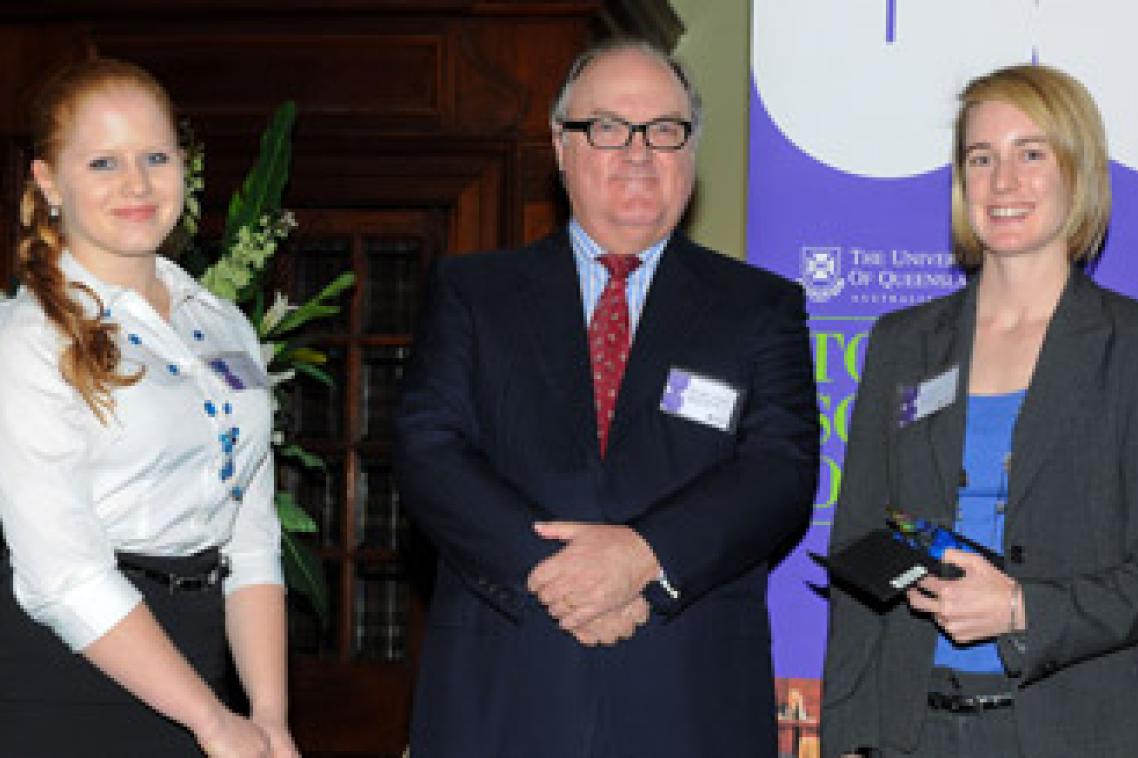 Jocelyn Bosse, The Honorable Justice Patrick Keane and award winner Krista Mahoney