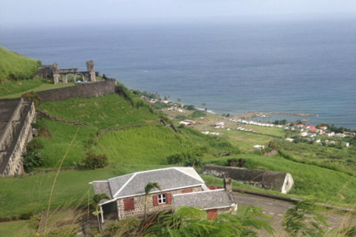 UNESCO World Heritage Site of Brimstone Hill Fortress National Park, St Kitts and Nevis.