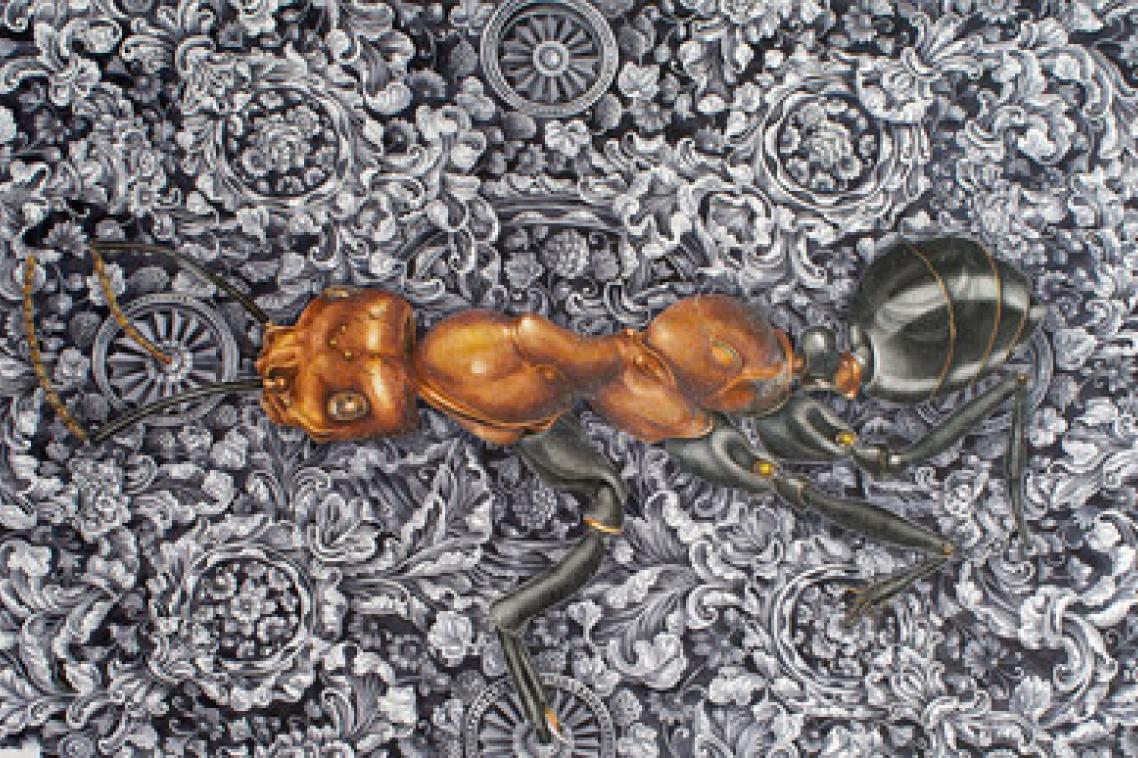 eX de Medici
‘Spy (Tehran/Qom)’ 2012
watercolour on paper
image/sheet 114 x 166 cm
Collection of The University of Queensland, purchased 2012
Photo: Carl Warner
Reproduced courtesy of the artist