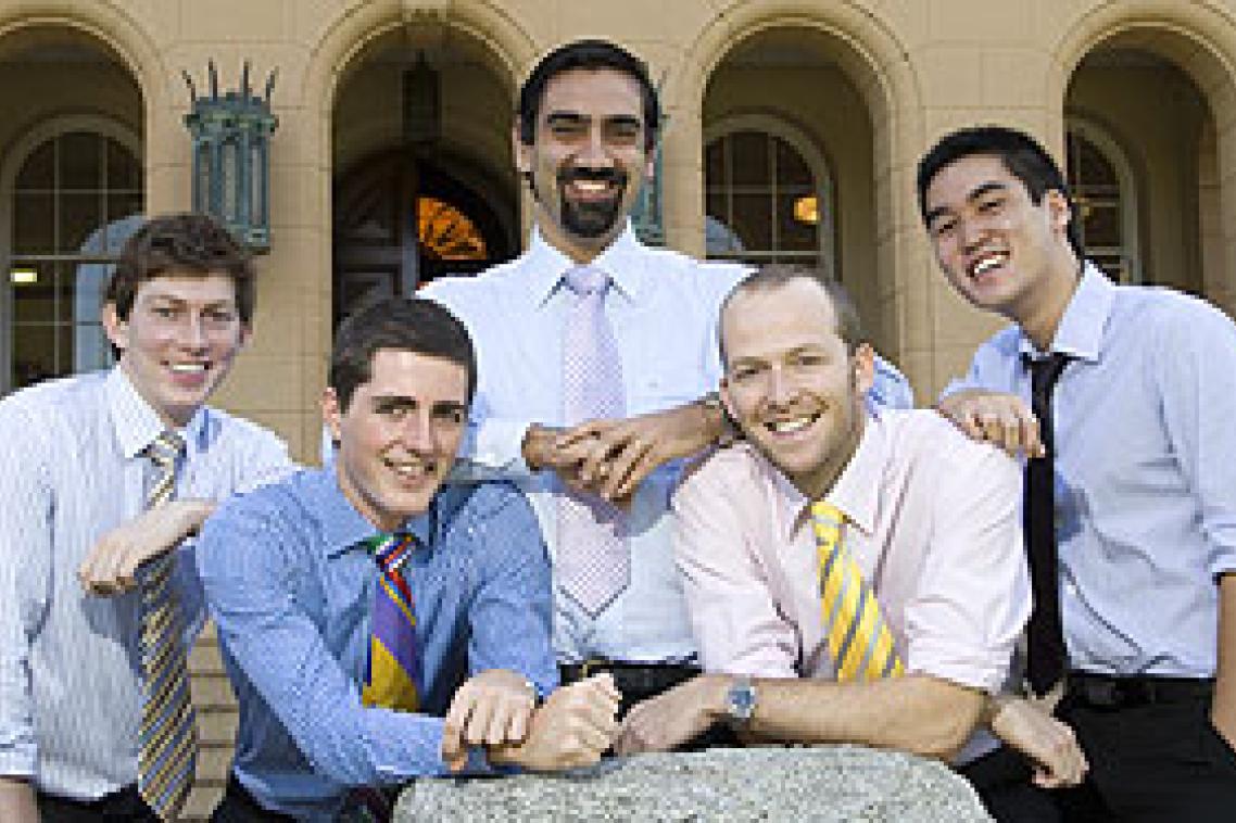 Members of the Manali Medical Aid Project (from left) Matthew Torbey, Ben Treffene, Juergen Landmann, James English and Arthur Cheung