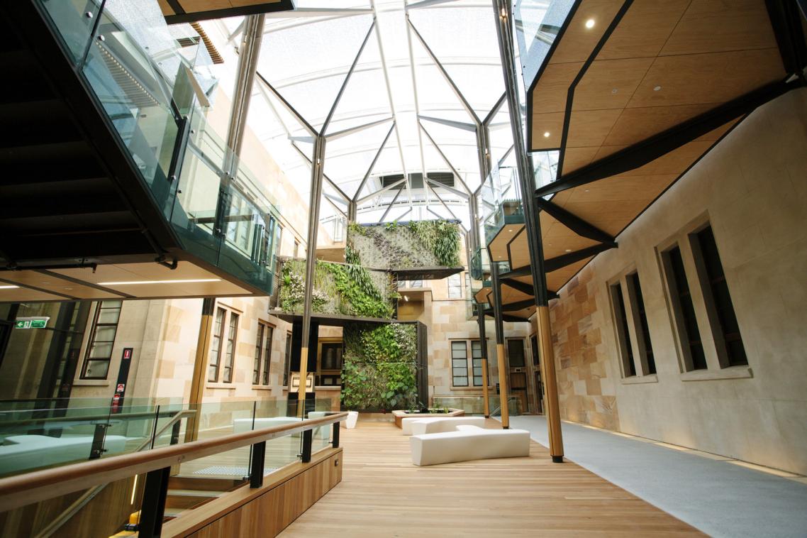 The Global Change Institute won the David Oppenheim Award for Sustainable Architecture and the National Award for Interior Architecture at the Australian Institute of Architects’ Annual Awards.