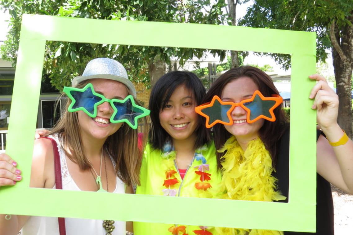 Students enjoying O-Week
