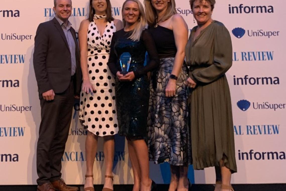 (L to R): Professor Trevor Russell, Dr Roma Forbes, Dr Allison Mandrusiak, Katrina Williams, Professor Sandra Brauer