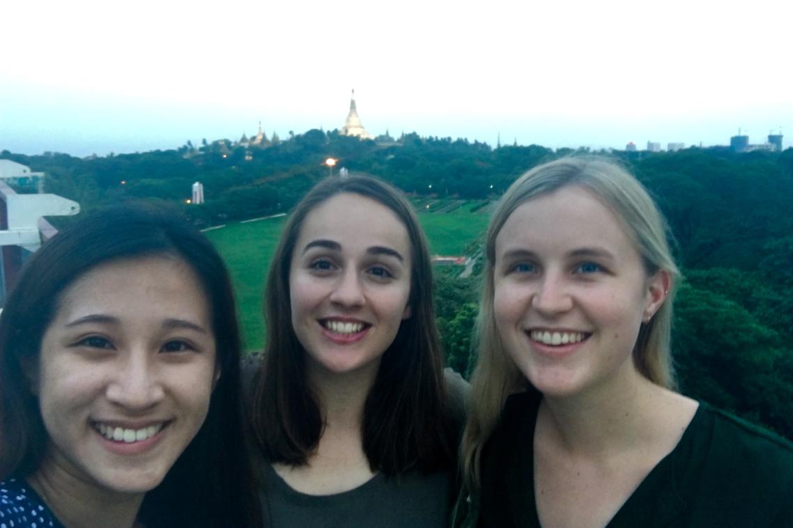 UQ law students Tammy Tang, Ashley Chandler and Phoebe Kelly were selected for the BABSEACLE internship.