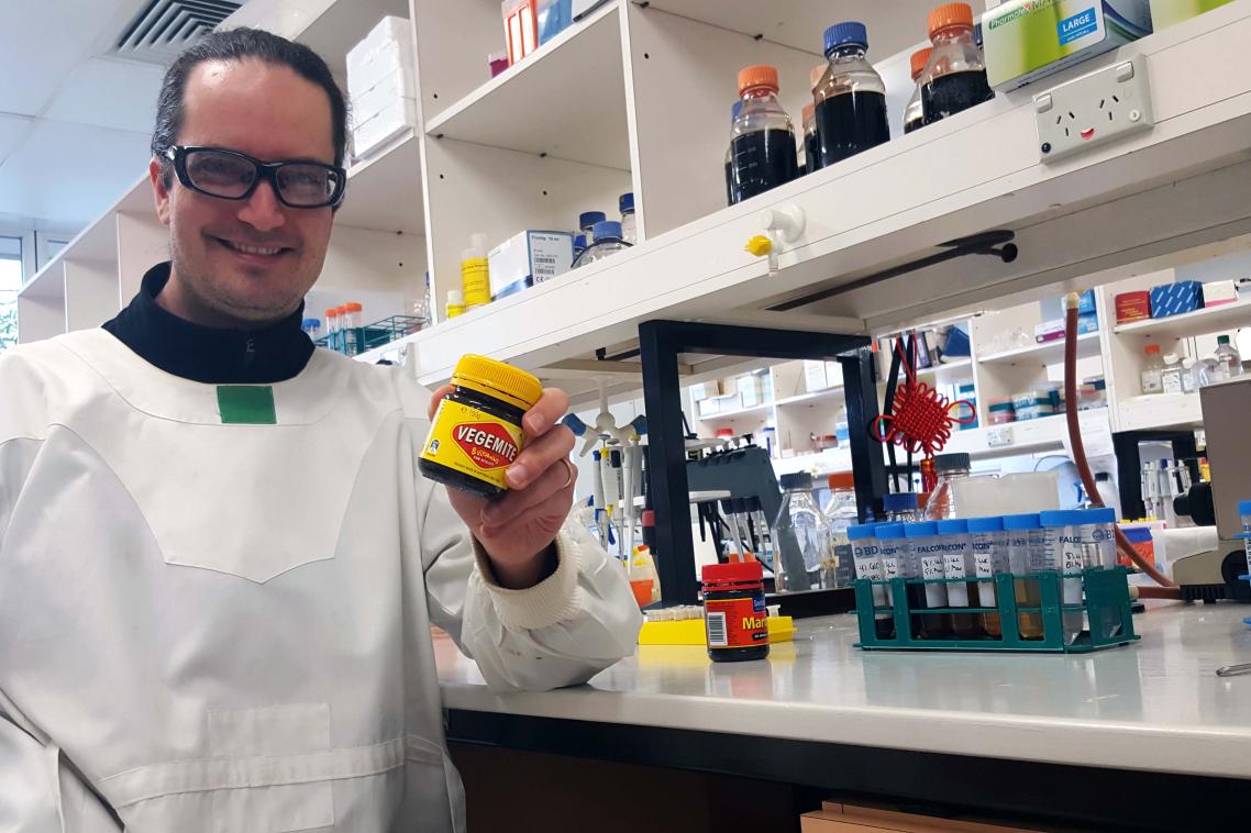 Dr Ben Schulz investigated claims that Vegemite can be used to brew beer.