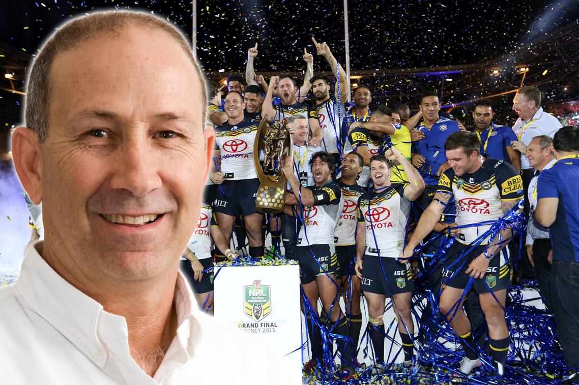 Dr Cliff Mallett and the North Queensland Cowboys.