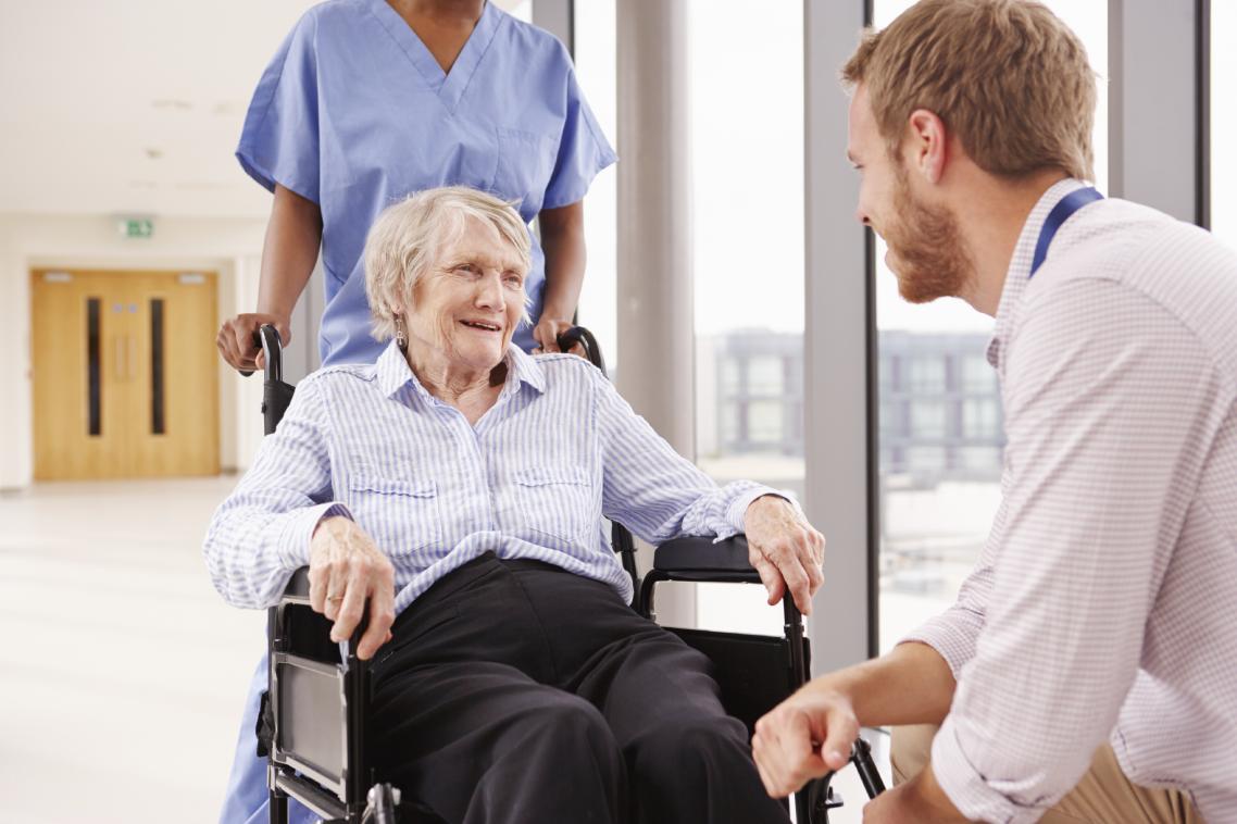The software monitors patients progress before, during and after a hospital stay. 