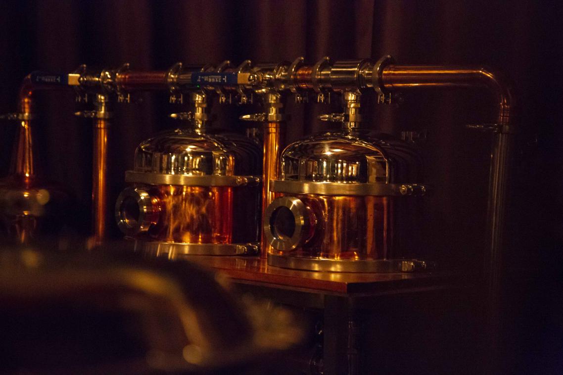 Engineering and business nous in a micro-distillery