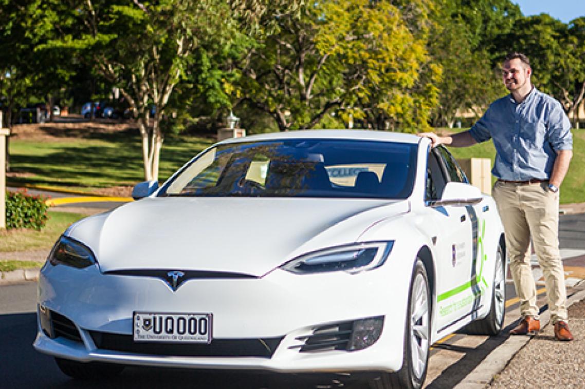 UQ's first dedicated e-mobility researcher Dr Jake Whitehead