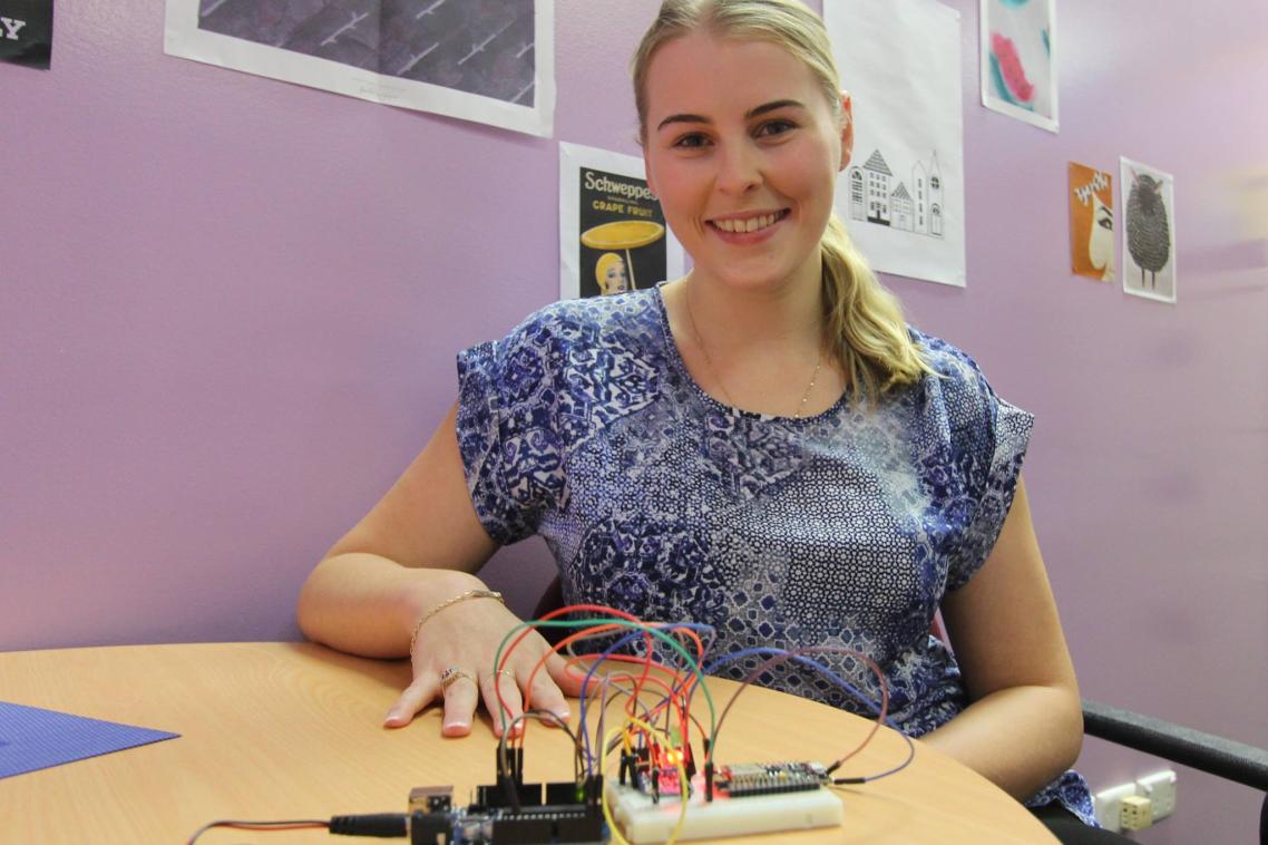 Alana Clover has designed a sun monitoring wrist band