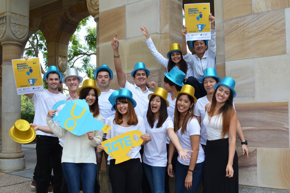 The ICTE-UQ class behind the ICed-TEa fundraiser