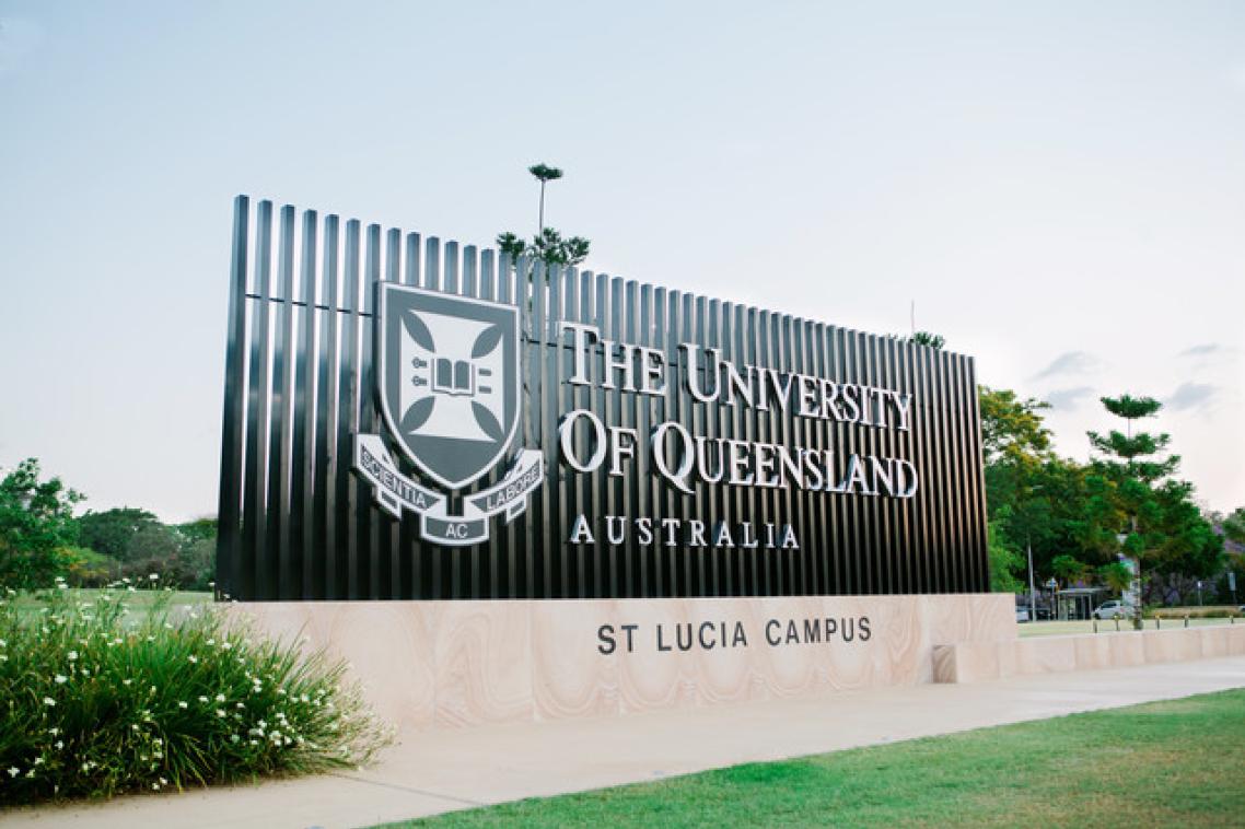 The entrance to the University of Queensland's St Lucia Campus.