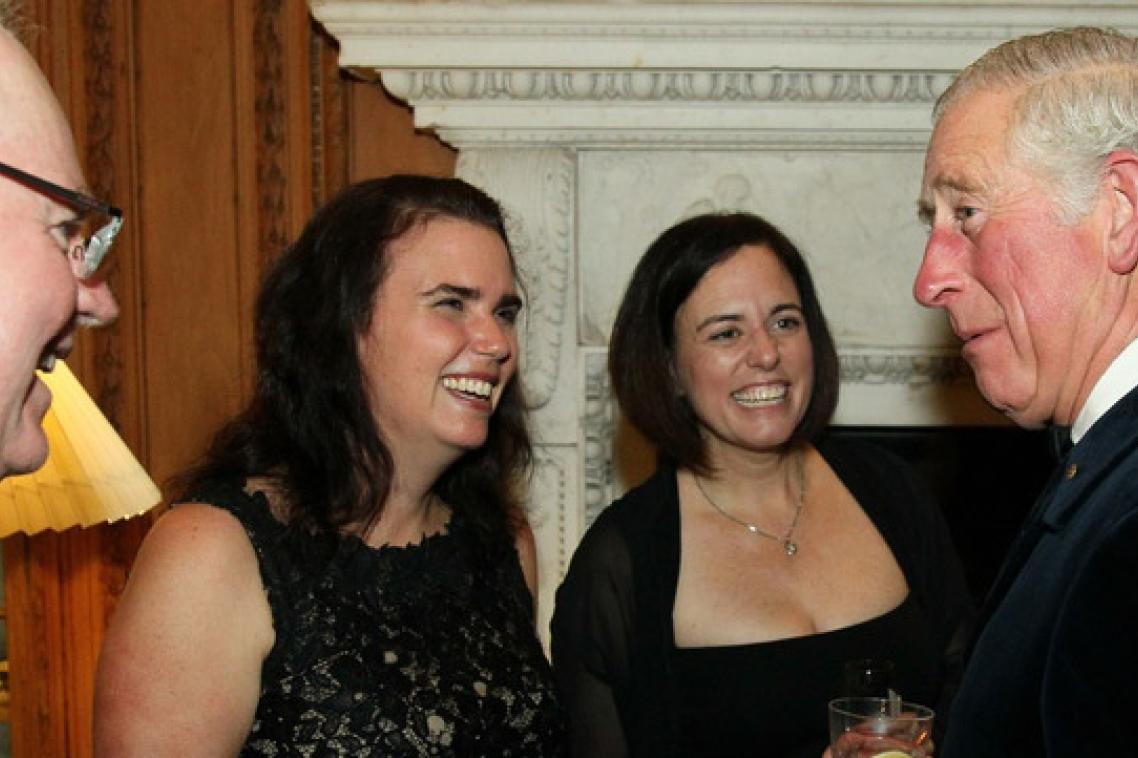 Professor Justin Kenardy, Assoc Prof Vanessa Cobham, Dr Karen Milligan, HRH Prince Charles