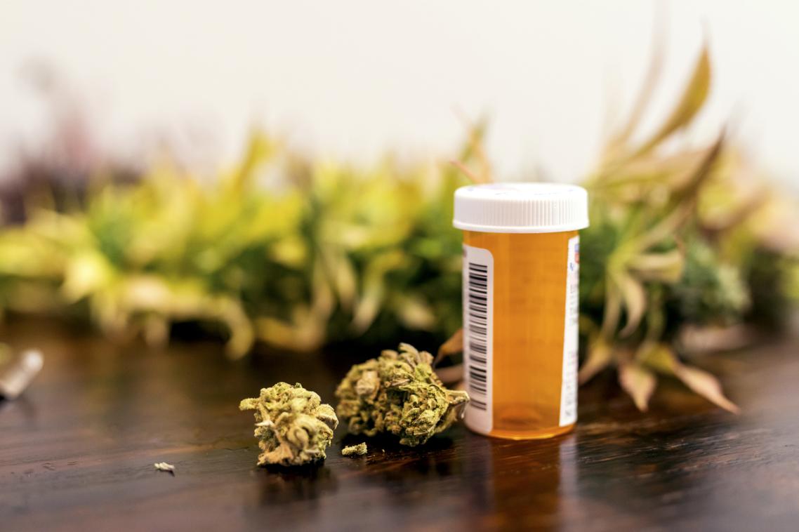 A vial of medicinal cannabis
