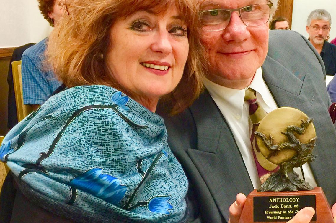 Dr Jack Dann and wife Janeen Webb at the World Fantasy Awards, Texas: photo Rani Graff