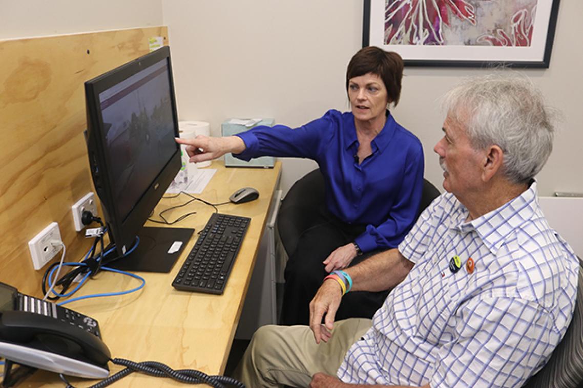 Dr Theresa Scott and dementia advocate John Quinn discuss the online driver safety test.