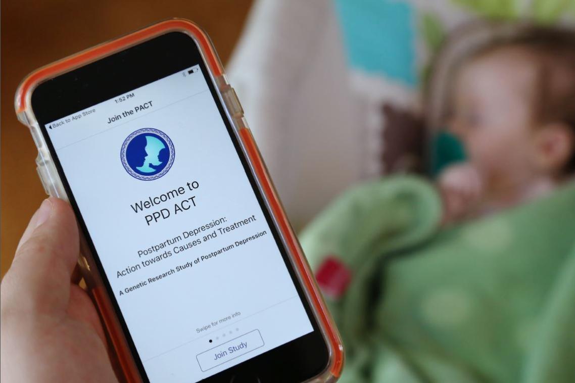 Swipe and spit for postpartum depression