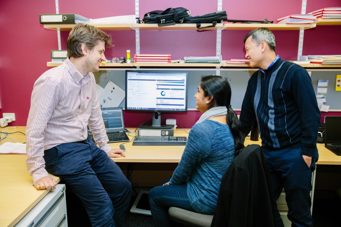 Associate Professor Lachlan Coin, Devika Ganesamoorthy, Dr Minh Duc Cao