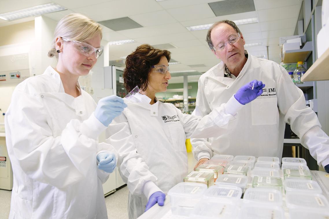 L-R: Dr Amanda Millar, Dr Laura Genovesi and Professor Brandon Wainwright
