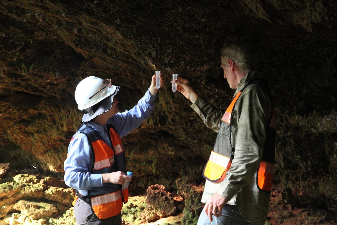 Inside a canga cave. Photo by Dr Gerald Hartig.