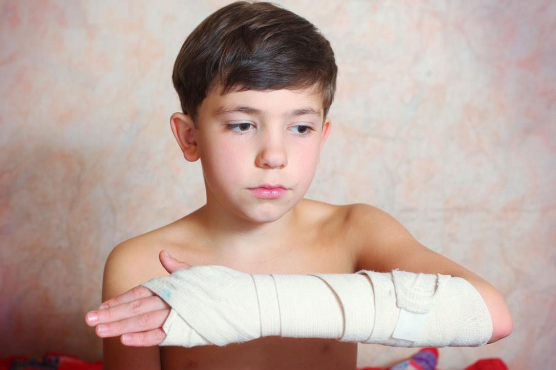 Injured boy