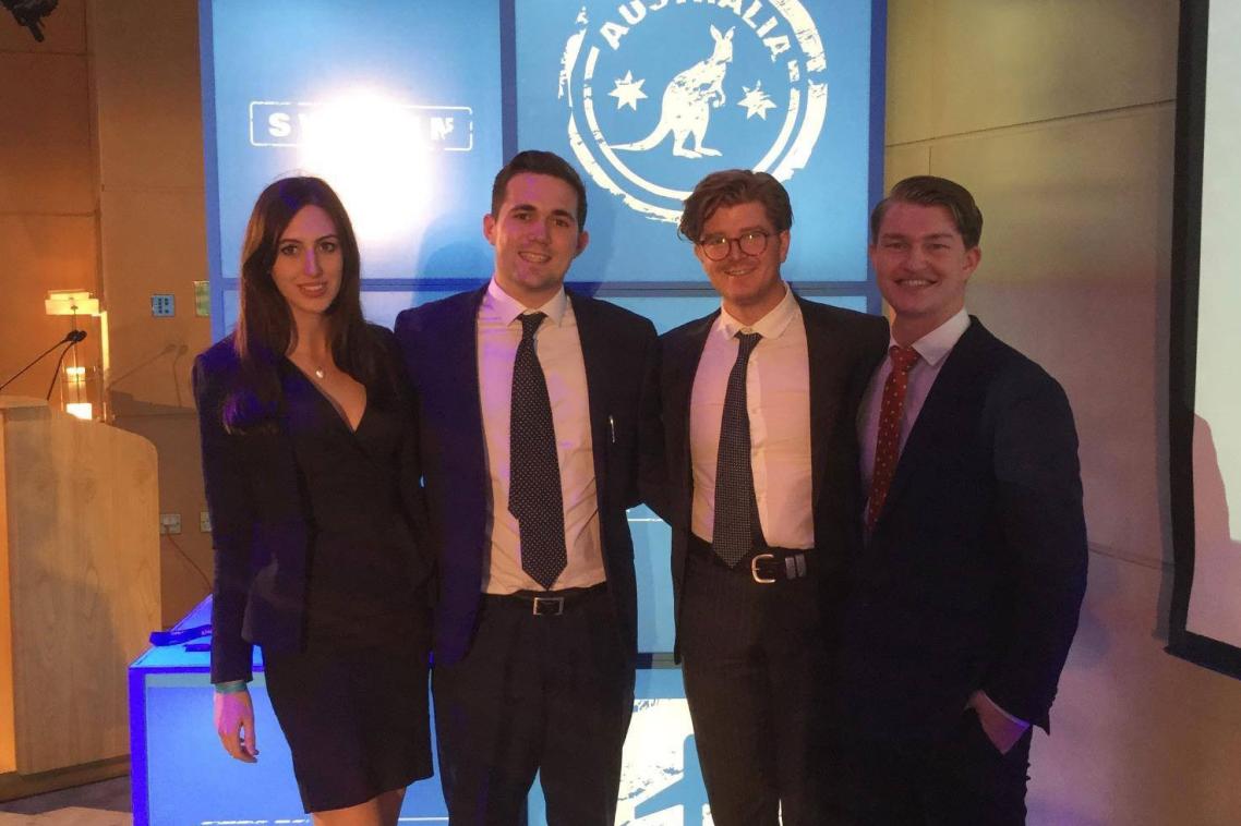 The "Look at Me Now, Dad" team ... Nicole Brazier, William Randall, Edward O'Brien, and Joshua Roser.