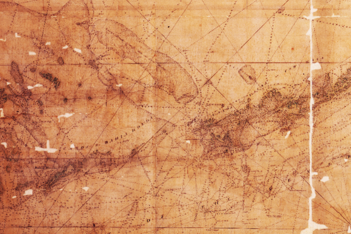 Nautical chart from the Florida Keys, 1775