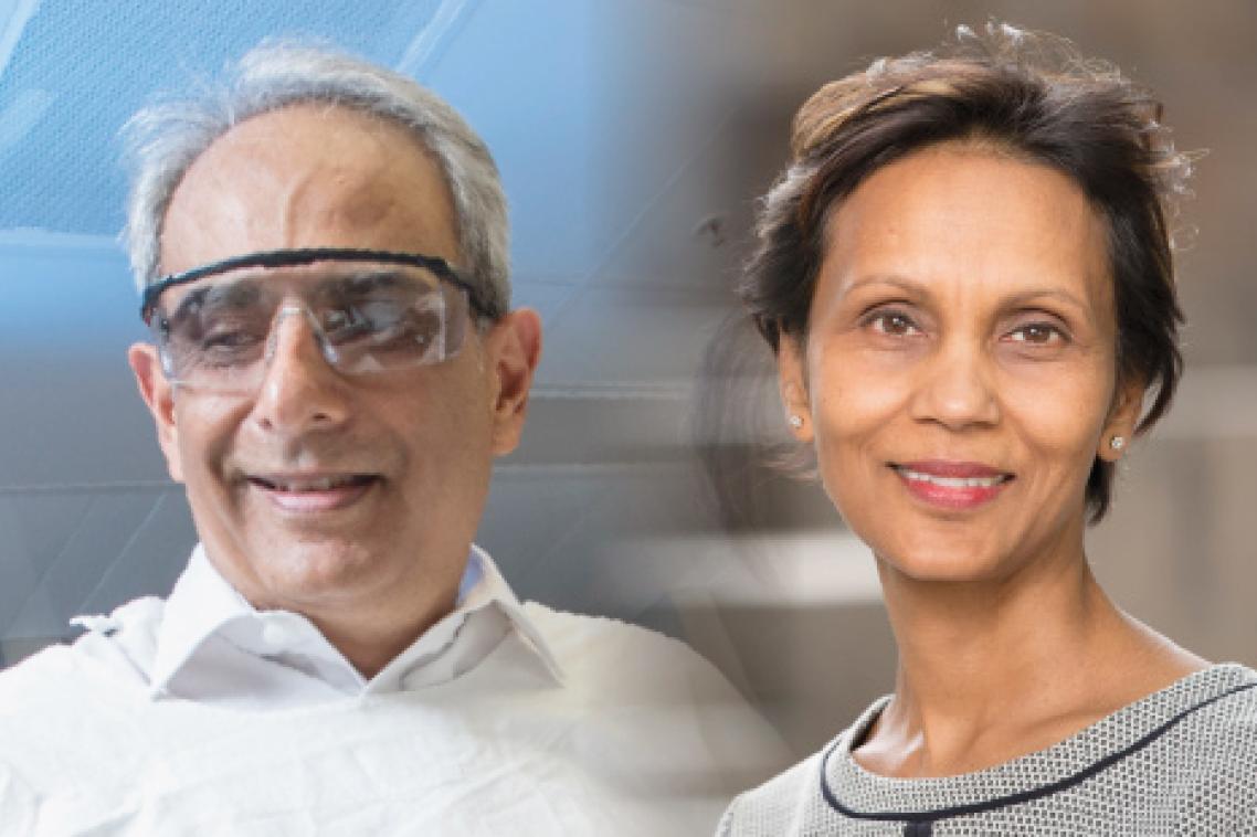 Professor Sunil Lakhani and Professor Gita Mishra