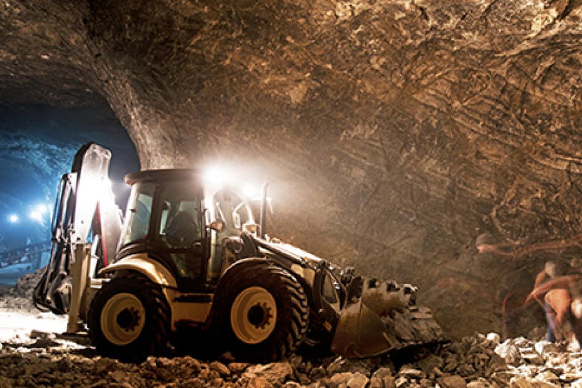 Mining equipment underground
