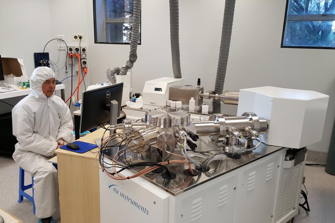 Equipment in the laboratory can be used for many functions, including dating ancient human and animal remains