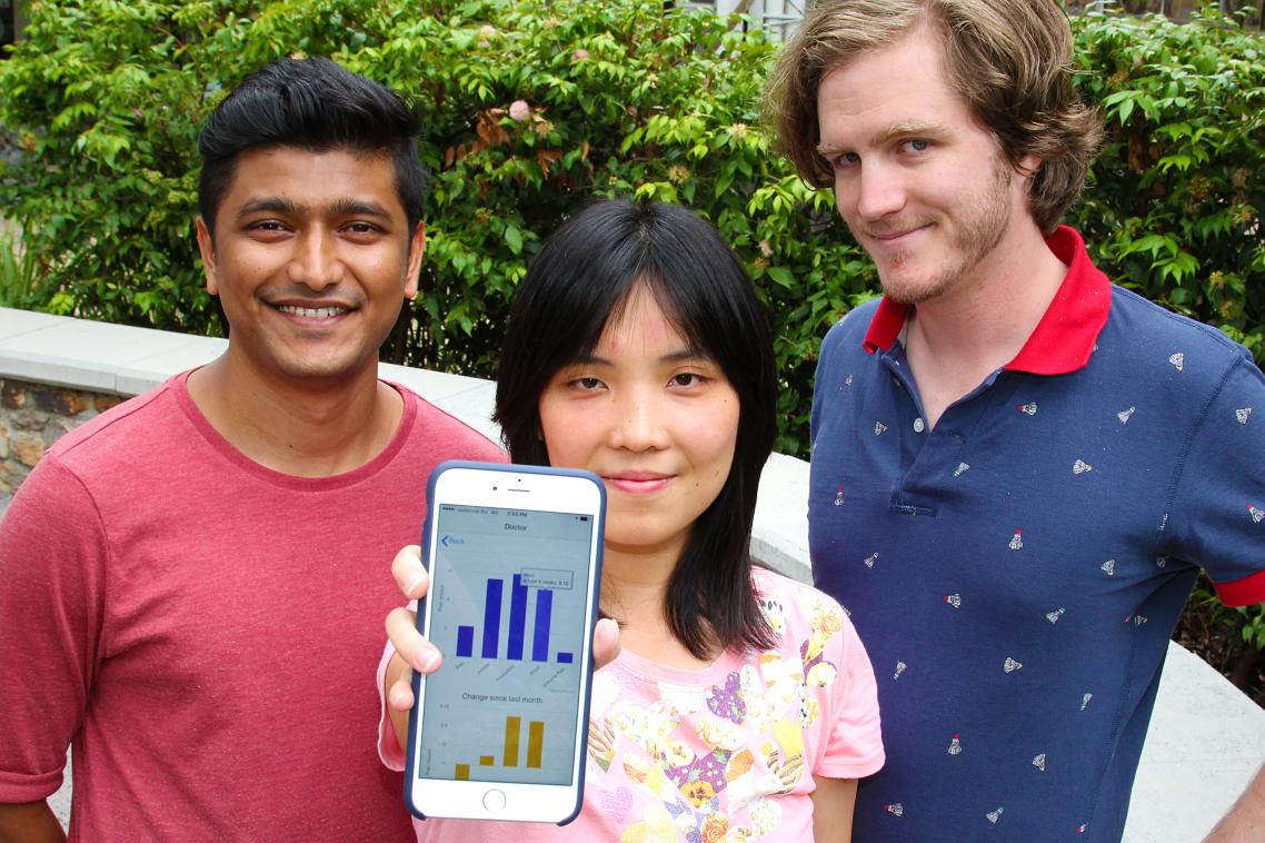 UQ IMB researchers Prashanth Jutty Rajan, Kathleen Yin and Alan Robertson