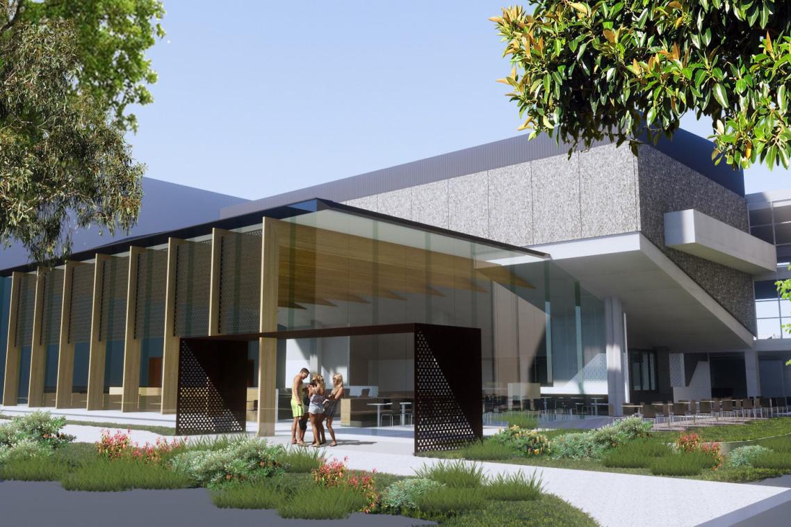 An artist's impression of the food complex development.